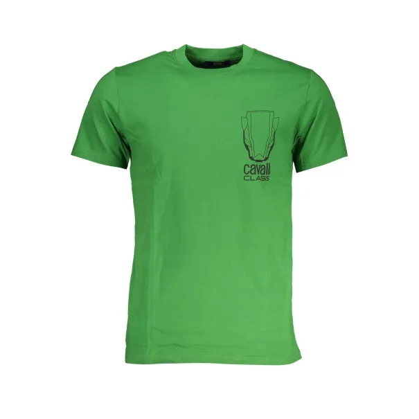 T-SHIRT MANCHES COURTES HOMME CAVALLI CLASS VERT - CAVALLI CLASS