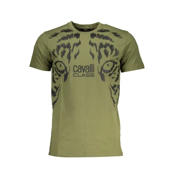 T-SHIRT MANCHES COURTES HOMME CAVALLI CLASS VERT - CAVALLI CLASS