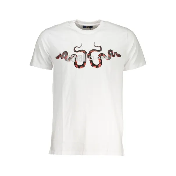 T-SHIRT MANCHES COURTES HOMME CAVALLI CLASS BLANC - CAVALLI CLASS