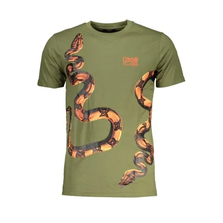 T-SHIRT MANCHES COURTES HOMME CAVALLI CLASS VERT - CAVALLI CLASS