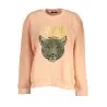 SWEAT-SHIRT FEMME CAVALLI CLASS ROSE SANS ZIP - CAVALLI CLASS