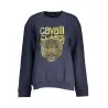 CAVALLI SWEAT-SHIRT SANS FERMETURE FEMME CLASS BLEU - CAVALLI CLASS