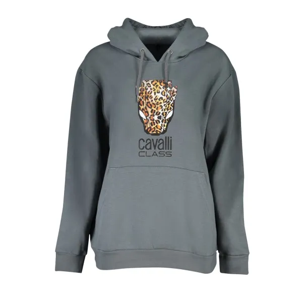 SWEAT-SHIRT SANS FERMETURE ÉCLAIR GRIS POUR FEMME CAVALLI CLASS - CAVALLI CLASS