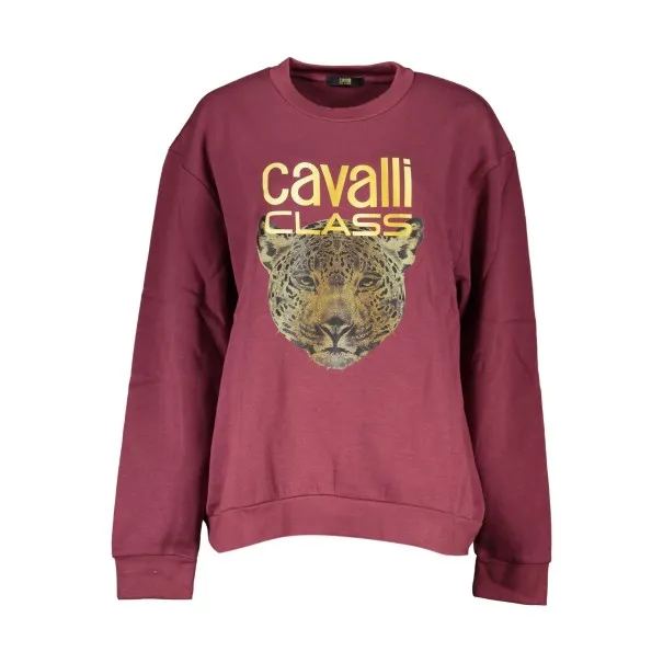 SWEAT-SHIRT FEMME CAVALLI CLASS SANS ZIP VIOLET - CAVALLI CLASS