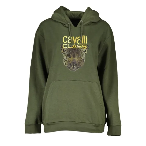 SWEAT-SHIRT SANS FERMETURE FEMME CAVALLI CLASS VERT - CAVALLI CLASS