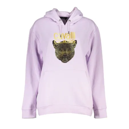 SWEAT-SHIRT FEMME CAVALLI CLASS SANS ZIP VIOLET - CAVALLI CLASS