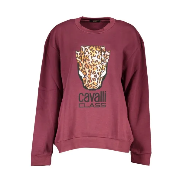 SWEAT-SHIRT FEMME CAVALLI CLASS SANS ZIP VIOLET - CAVALLI CLASS