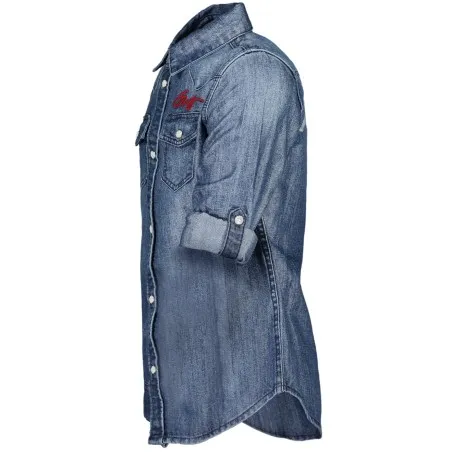 GUESS JEANS CHEMISE À MANCHES LONGUES POUR FILLE BLEU - GUESS JEANS