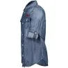 GUESS JEANS CHEMISE À MANCHES LONGUES POUR FILLE BLEU - GUESS JEANS