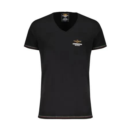 T-SHIRT EXTERIEUR HOMME AIR FORCE NOIR - AERONAUTICA MILITARE