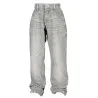 GUESS JEANS JEAN EN DENIM GRIS POUR ENFANT - GUESS JEANS