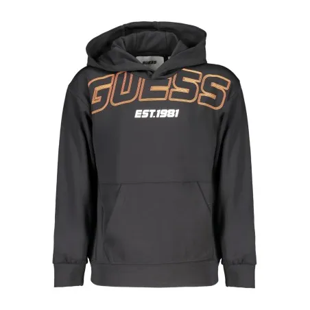 SWEAT-SHIRT GUESS JEANS SANS ZIP POUR ENFANT NOIR - GUESS JEANS