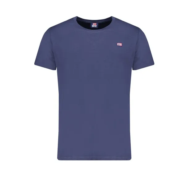 NORVÈGE 1963 T-SHIRT MANCHES COURTES HOMME BLEU - NORWAY 1963