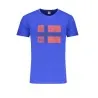 NORVÈGE 1963 T-SHIRT MANCHES COURTES HOMME BLEU - NORWAY 1963