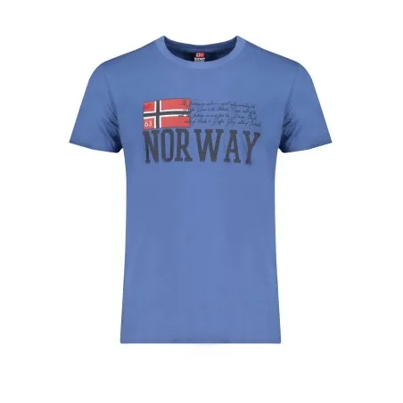 NORVÈGE 1963 T-SHIRT MANCHES COURTES HOMME BLEU - NORWAY 1963