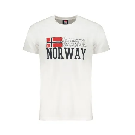 NORVÈGE 1963 T-SHIRT BLANC À MANCHES COURTES HOMME - NORWAY 1963