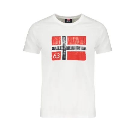 NORVÈGE 1963 T-SHIRT BLANC À MANCHES COURTES HOMME - NORWAY 1963