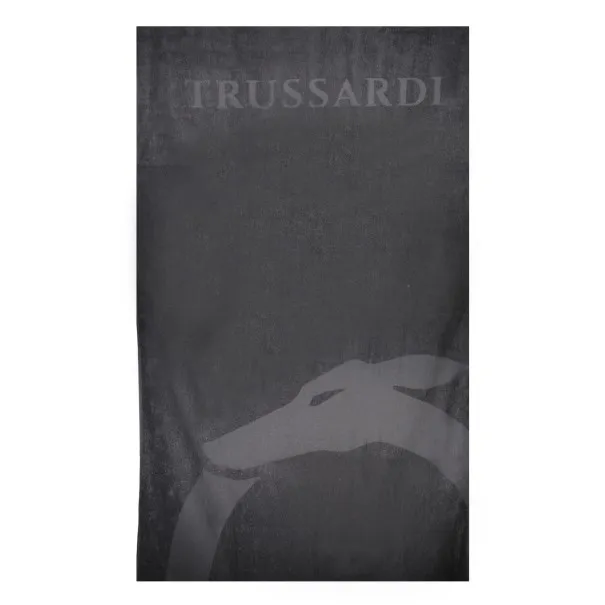 TRUSSARDI JEANS SERVIETTE DE PLAGE HOMME NOIR - Trussardi