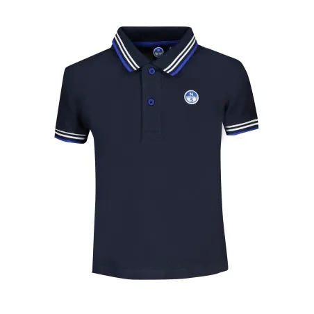 NORTH SAILS POLO MANCHES COURTES ENFANT BLEU - NORTH SAILS