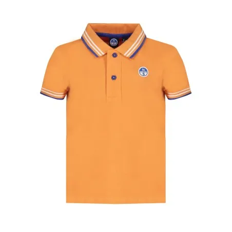 POLO MANCHES COURTES ORANGE NORTH SAILS POUR ENFANT - NORTH SAILS