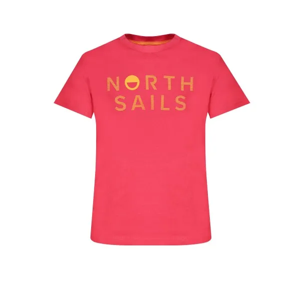 NORTH SAILS T-SHIRT MANCHES COURTES ENFANT ROUGE - NORTH SAILS