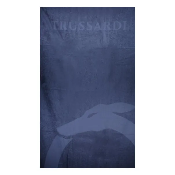 TRUSSARDI JEANS SERVIETTE DE PLAGE HOMME BLEU - Trussardi