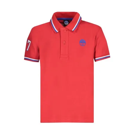NORTH SAILS POLO MANCHES COURTES ENFANT ROUGE - NORTH SAILS