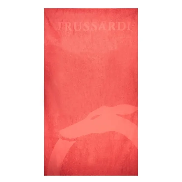 TRUSSARDI JEANS SERVIETTE DE PLAGE FEMME ROUGE - Trussardi