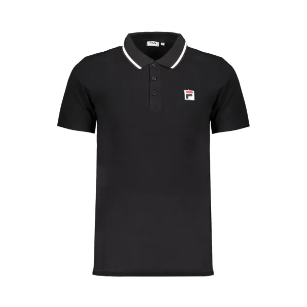 FILA POLO NOIR MANCHES COURTES HOMME - FILA
