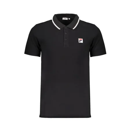 FILA POLO NOIR MANCHES COURTES HOMME - FILA
