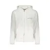 SWEAT-SHIRT ZIPPÉ BLANC CALVIN KLEIN POUR HOMMES - CALVIN KLEIN