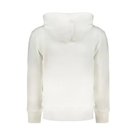SWEAT-SHIRT ZIPPÉ BLANC CALVIN KLEIN POUR HOMMES - CALVIN KLEIN