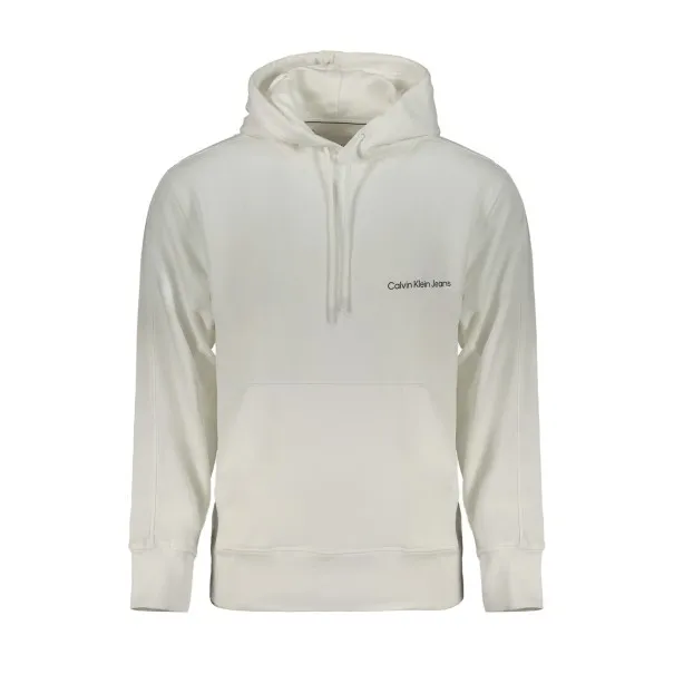 SWEAT-SHIRT SANS FERMETURE ÉCLAIR BLANC CALVIN KLEIN POUR HOMMES - CALVIN KLEIN