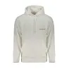 SWEAT-SHIRT SANS FERMETURE ÉCLAIR BLANC CALVIN KLEIN POUR HOMMES - CALVIN KLEIN