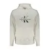 SWEAT-SHIRT SANS FERMETURE ÉCLAIR BLANC CALVIN KLEIN POUR HOMMES - CALVIN KLEIN