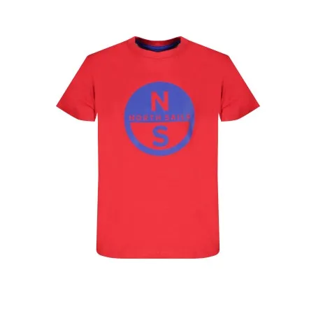 NORTH SAILS T-SHIRT MANCHES COURTES ENFANT ROUGE - NORTH SAILS