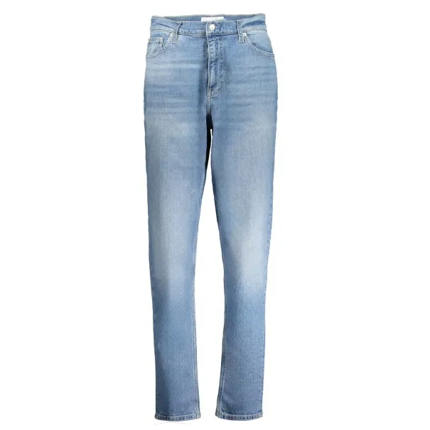 CALVIN KLEIN JEAN EN DENIM FEMME BLEU - CALVIN KLEIN
