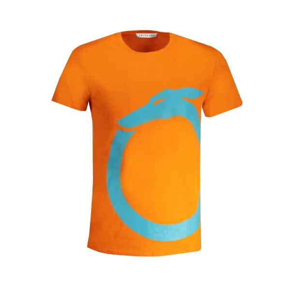 TRUSSARDI T-SHIRT À MANCHES COURTES HOMME ORANGE - Trussardi