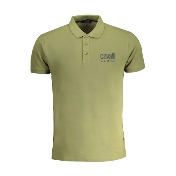 POLO HOMME CAVALLI CLASS VERT MANCHES COURTES - CAVALLI CLASS