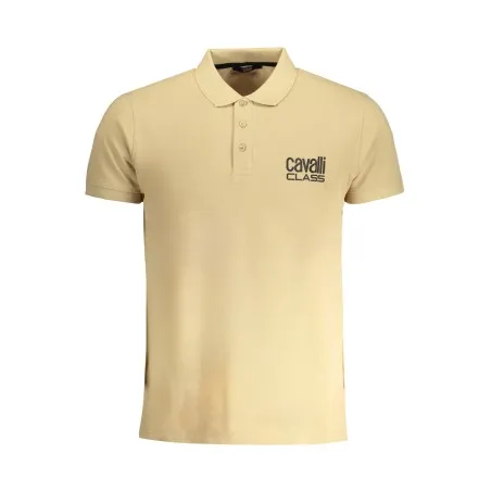 CAVALLI CLASS POLO MANCHES COURTES HOMME BEIGE - CAVALLI CLASS