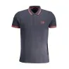 CAVALLI POLO MANCHES COURTES HOMME CLASS BLEU - CAVALLI CLASS