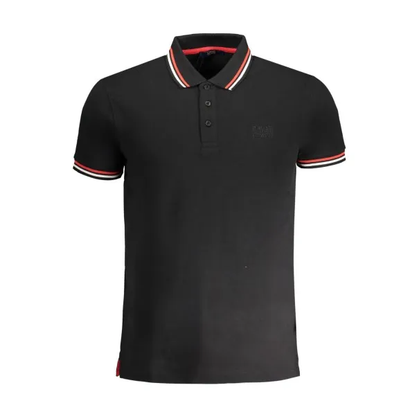 CAVALLI POLO MANCHES COURTES HOMME CLASS NOIR - CAVALLI CLASS
