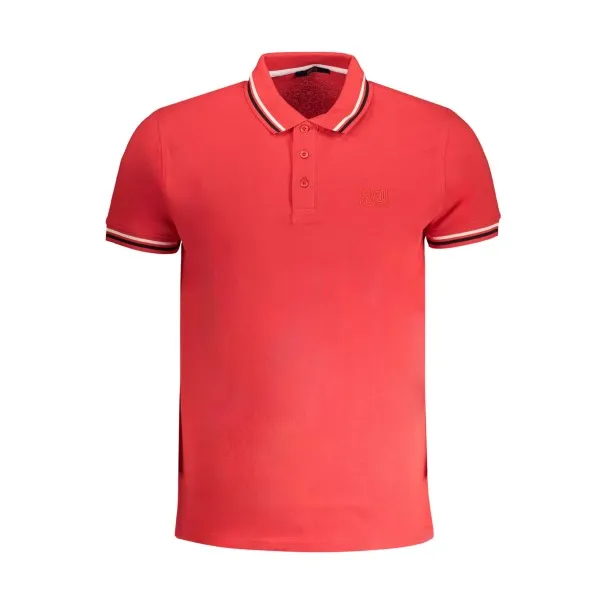 CAVALLI POLO MANCHES COURTES HOMME CLASS ROUGE - CAVALLI CLASS