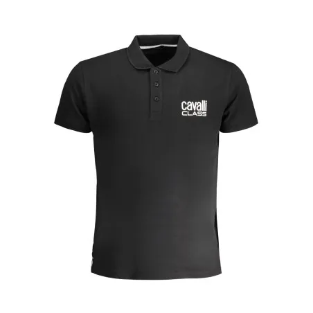 POLO MANCHES COURTES HOMME CAVALLI CLASS NOIR - CAVALLI CLASS
