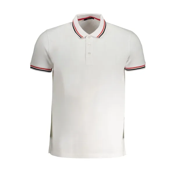 POLO HOMME CAVALLI CLASS BLANC MANCHES COURTES - CAVALLI CLASS