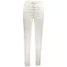 CALVIN KLEIN JEAN EN DENIM FEMME BLANC - CALVIN KLEIN