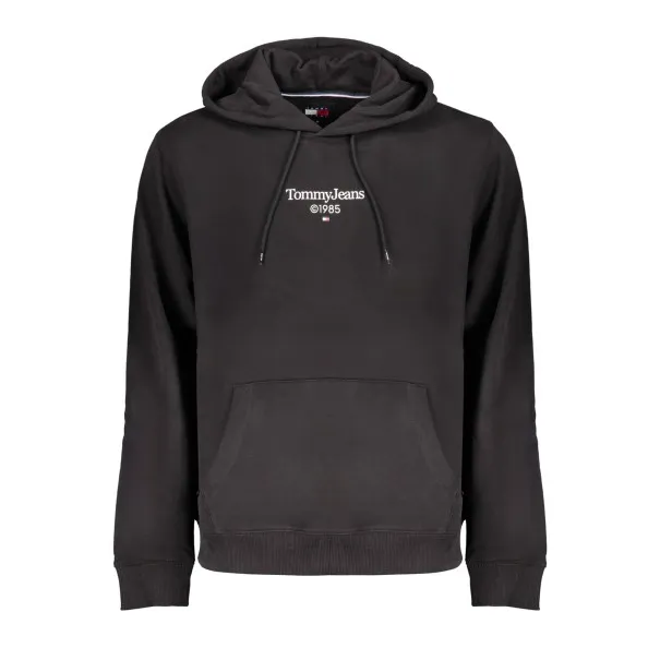 SWEAT-SHIRT SANS FERMETURE ÉCLAIR NOIR TOMMY HILFIGER POUR HOMMES - TOMMY HILFIGER
