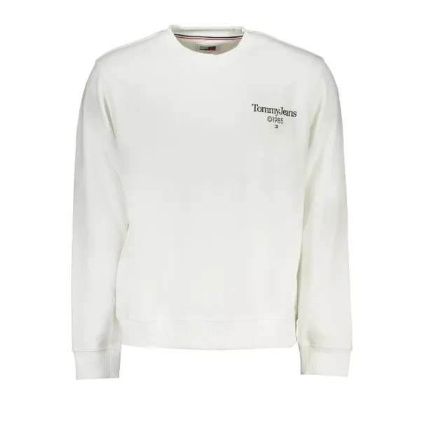 SWEAT-SHIRT TOMMY HILFIGER BLANC SANS FERMETURE ÉCLAIR POUR HOMMES - TOMMY HILFIGER