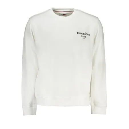 SWEAT-SHIRT TOMMY HILFIGER BLANC SANS FERMETURE ÉCLAIR POUR HOMMES - TOMMY HILFIGER