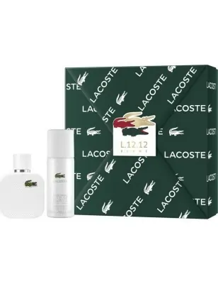 Coffret Eau de Toilette Homme LACOSTE L1212 Blanc 50Ml + Déodorant - Lacoste
